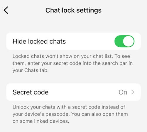 whatsapp locked chats